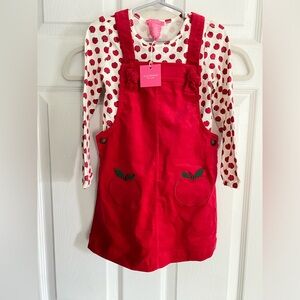 NWT Isaac mizrahi apple dress; 4T